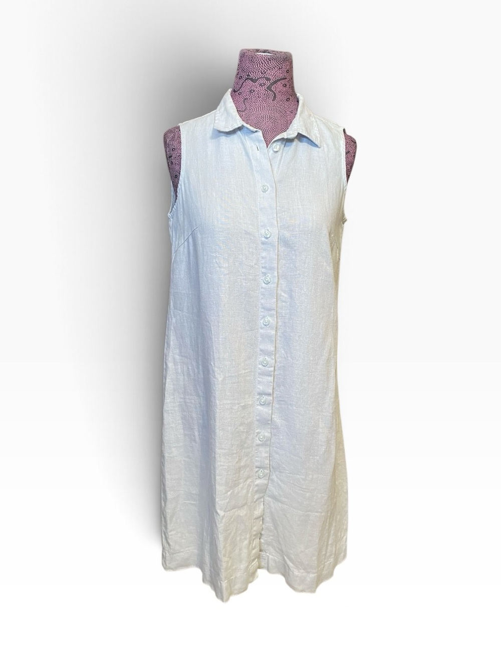 Garnet Hill Light Blue Linen Dress